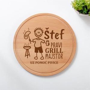 Okrugla daska grill majstor