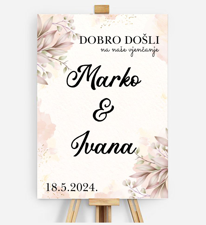 Natpisna ploča dobrodošlice grafika - Slika 7