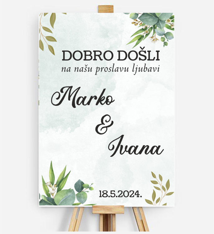 Natpisna ploča dobrodošlice grafika - Slika 6