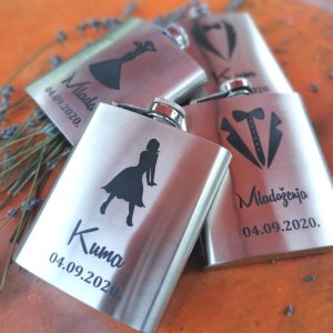 Set pljoska vjenčanje silver