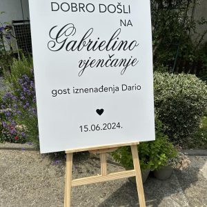 Natpisna ploča dobrodošlice simple