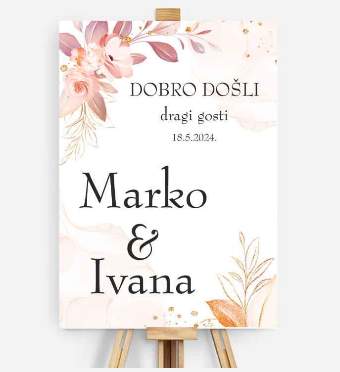 Natpisna ploča dobrodošlice grafika - Slika 8