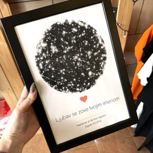 Okvir zvjezdano nebo 21*30 cm